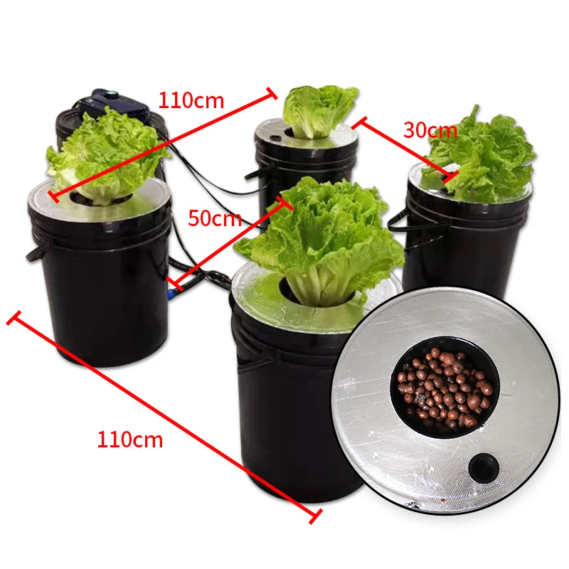 5 Cylinder Aviation System with DWC Home Hydroponics. Avionics container hydroponic growth system