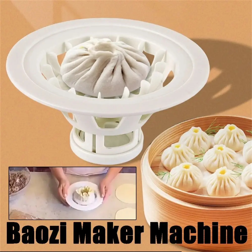 Kitchen Gadget Tools ABS Baozi Making Mould DIY Homemade Dumpling Bao Buns Mould Flower Type Baozi Maker Machine