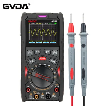 GVDA digital oscilloscope 50MS/s sampling rate 12MHz Analog bandwidth multimeter test waveform storage with signal generator