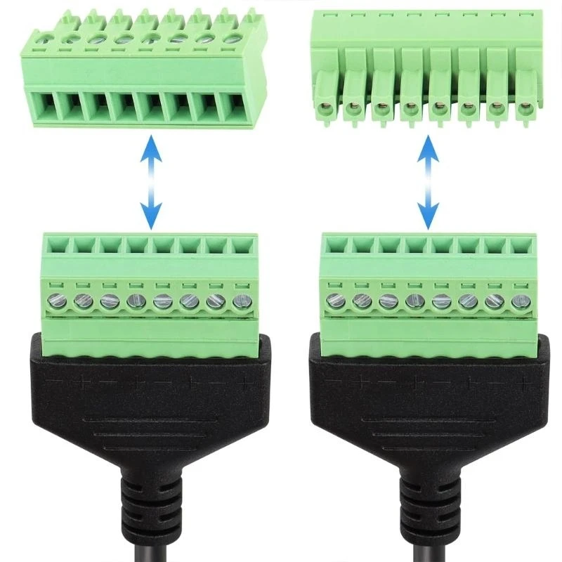 RJ45 tot 8 pins Terminals Netwerkverlenging Adapterkabel voor connectiviteiten 83ce