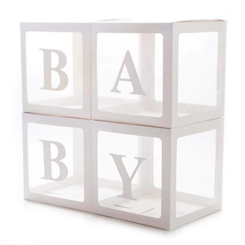 White Transparent Balloon Box Set Baby Shower Decorations Wedding Birthday Party Balloon Decoration Party DIY Balloon Box