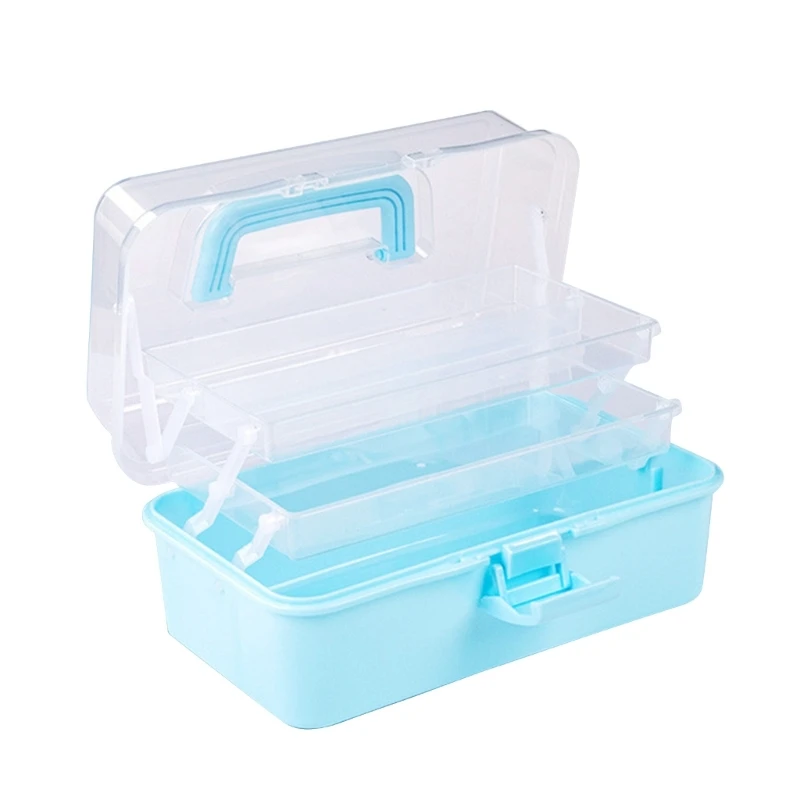 

K1AA Plastic Box 3 Layers Storage Box Large Capacity Storage for Dorm