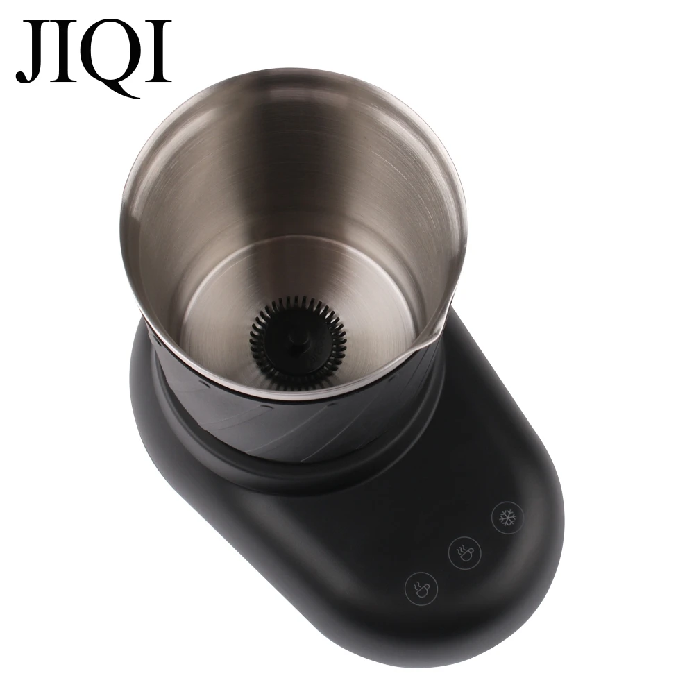 JIQI 250 مللي الحليب التلقائي Frother الكهربائية كابتشينو مقشدة Frothing رغوة القهوة دفئا صانع فقاعات ماكينة صهر الشوكولاته