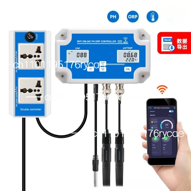 

WiFi connection online water quality detector 3-in-1 PH/ORP temperature fish tank culture