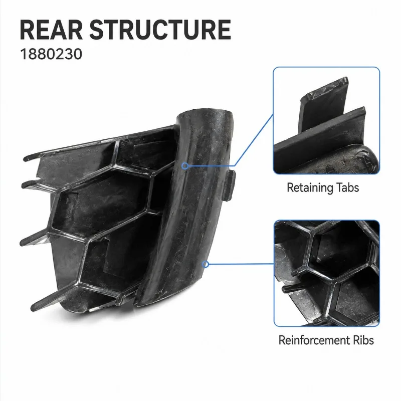 F1EB17A989BC5UAW 1880230 F1EB-17A989-BC Front Bumper Tow Hook Eye Cover Cap for Ford Focus MK3 ST RS 2014-2018 - view 2