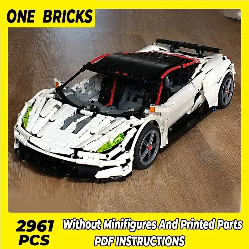 

Строительные блоки Moc, модель суперкара, Speed Champion V10, технические кирпичи, сделай сам, сборка, строительные игрушки для детей, праздничные подарки