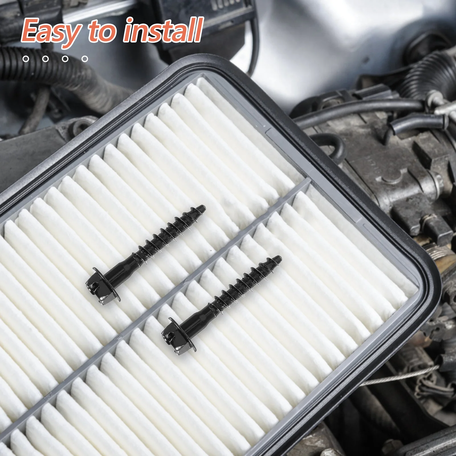 

5Pcs Air Filters Box Mounting Screws Precision Fit Replacement Bolts for Intake Air Filter Box Automotive Use Sturdy Metal