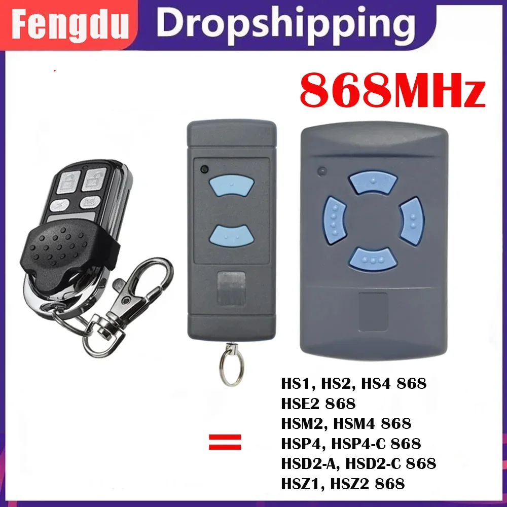 HSM4 HS4 HSE4 HSM2 HS2 HSE2 HSZ2 HSP4 HSD2 HSZ1 HS1 868MHz Duplicator Remote Control Hand Transmitter