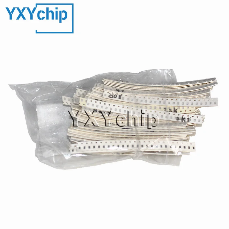 0201 0402 0603 0805 1206 1812 2010 2512 SmD Resistor Kit Berbagai Macam Kit 1ohm-10M Ohm 5%1% 33/60/80/146/170 Nilai Sampel Kit 0R-1M