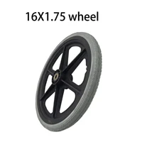 Neumático sólido de alta calidad 16x1,75 con buje para accesorios médicos traseros para silla de ruedas de 16 pulgadas