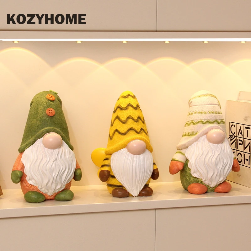 

KOZYHOME Santa Claus Piggy Bank Christmas Decoration Ornament Cartoon Resin Money Box Christmas Gifts Present for Kids Children