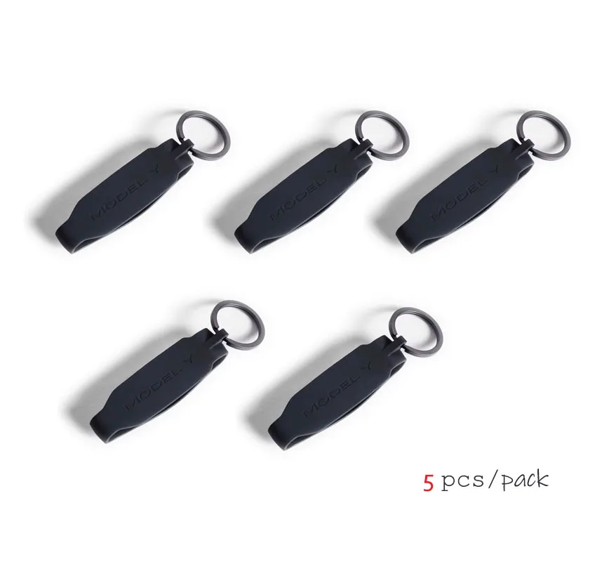 5x Silicone Band Key Fob Case For Tesla Model 3 Accessory Key Fob Holder Shell (Model 3)