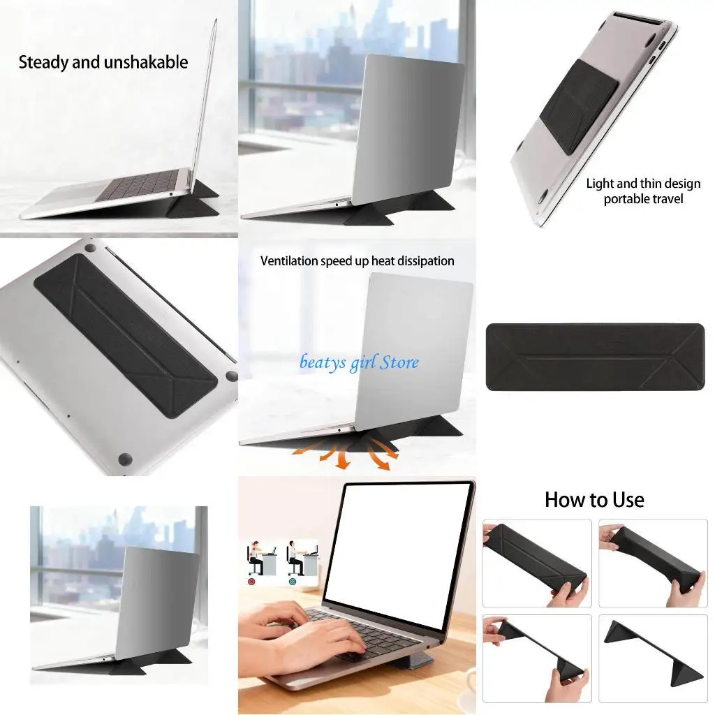 

C7AB Foldable Laptop Stand Notebook Stand Ventilation PC Rack Ergonomic Laptop Holder Desk Mount Stand for PC Laptop