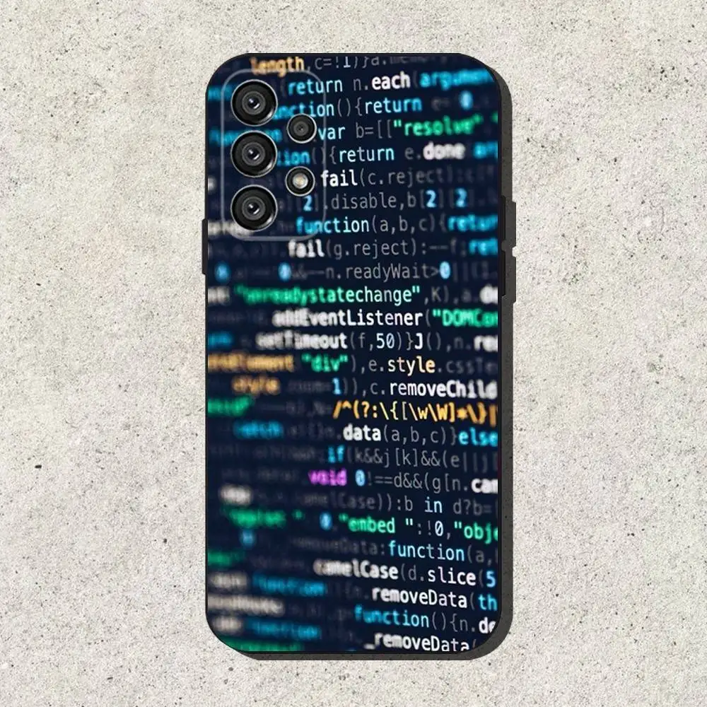 The Code design programmer  Phone Case For Samsung S25,S24,S21,S22,S23,S30,Ultra,S20,Plus,Fe,Lite,Note,10,9,5G Black Cover