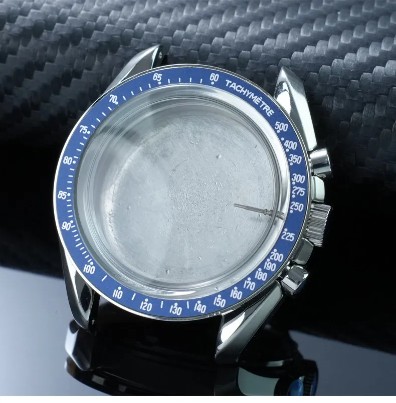 42mm Stainless Steel Moon Watch Case+Rubber Strap Mod Kit for Omega & Swatch MoonSwatch Metal Case Waterproof Bracelets parts