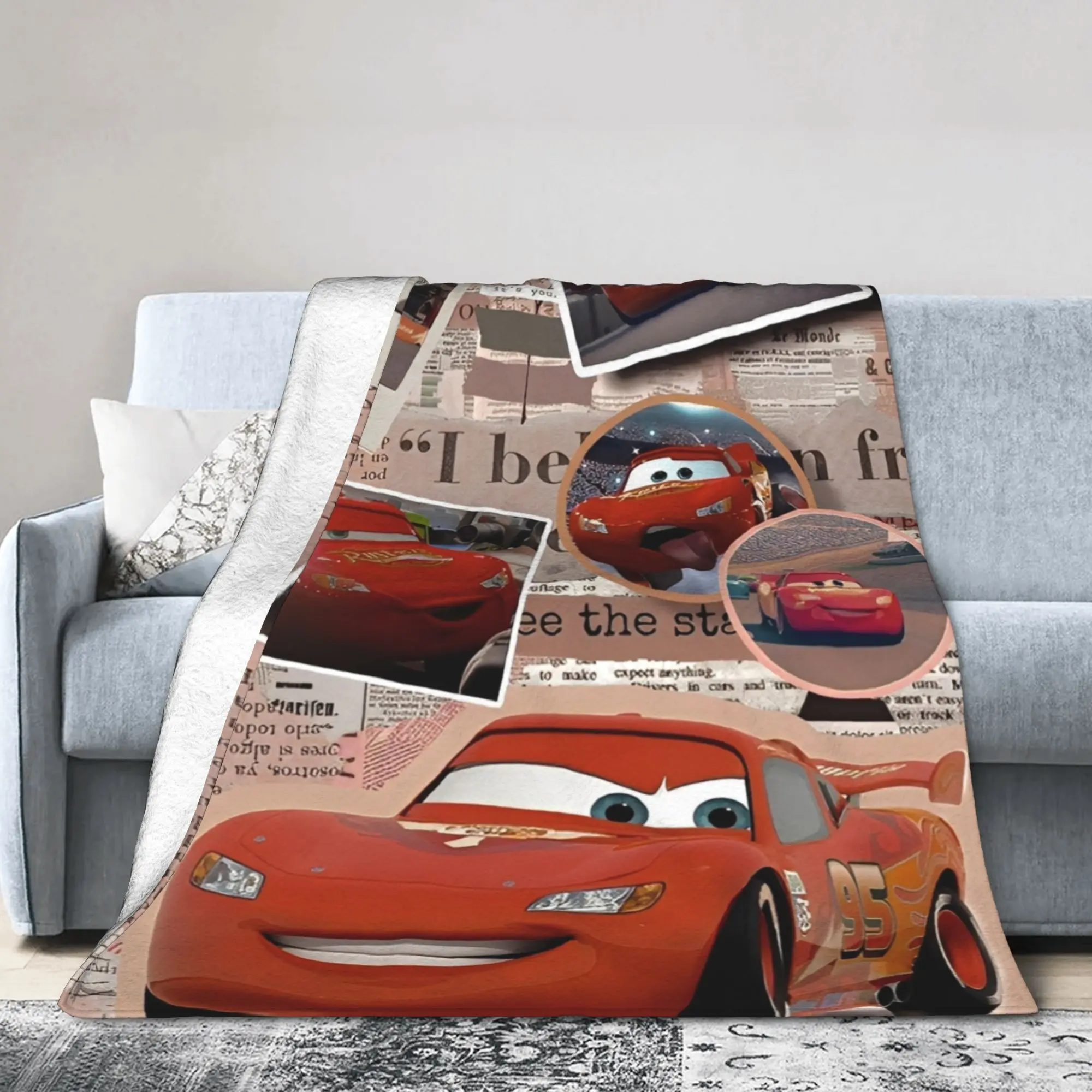 بطانية Sally I'm Lightning Cars Mcqueen بطانيات رمي فائقة النعومة للأريكة مقاس 50 × 60 بوصة لحاف متعدد المقاسات