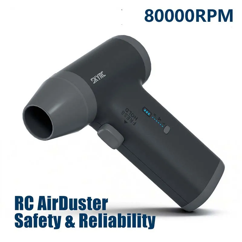 SKYRC RC AirDuster Wireless Air Blower for RC Cars, Dust Remover, 6 Speed Settings
