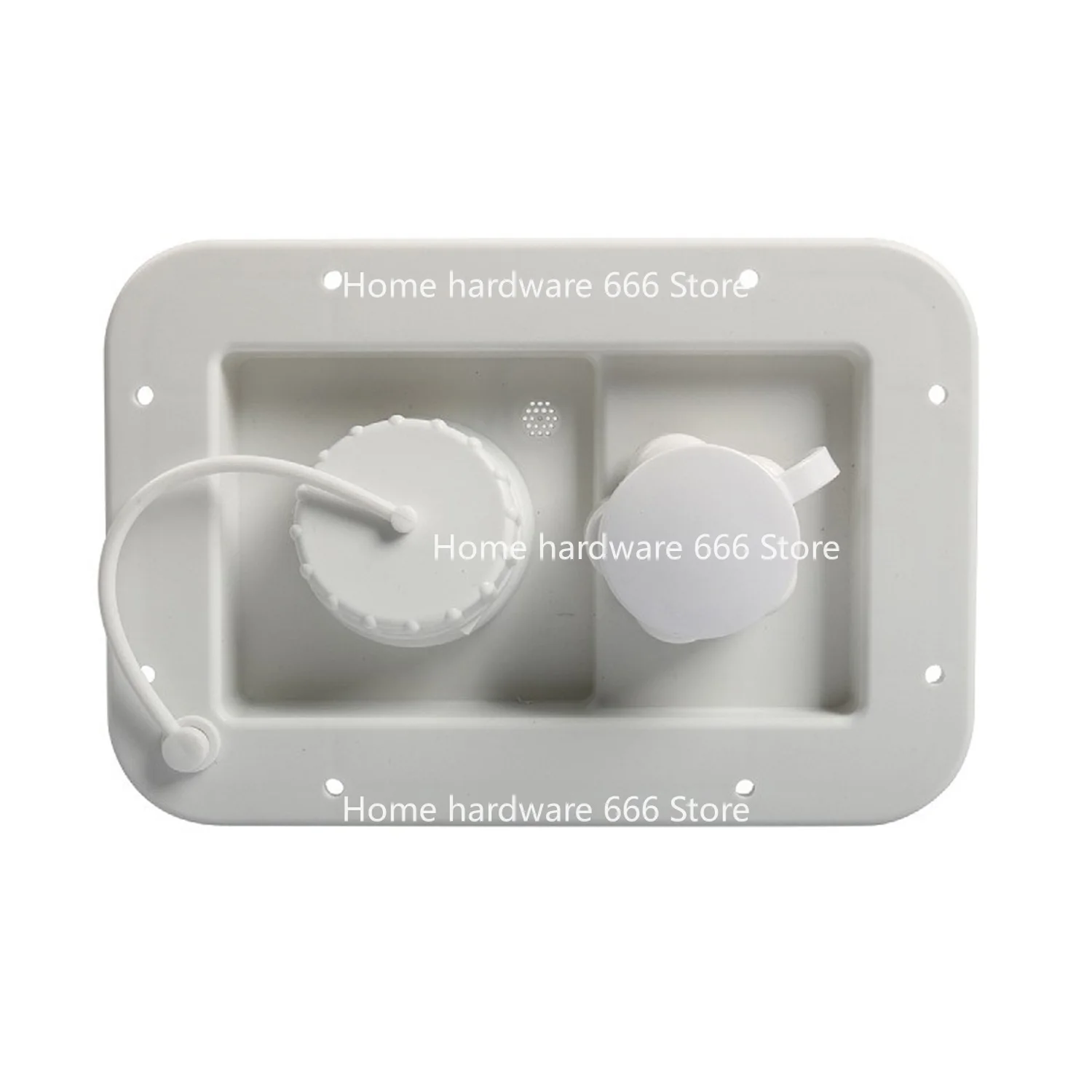 RV Dual-purpose Water Injection Port Gravity Water Inlet Decompression Water Injection Port White/black Modified  Inlet