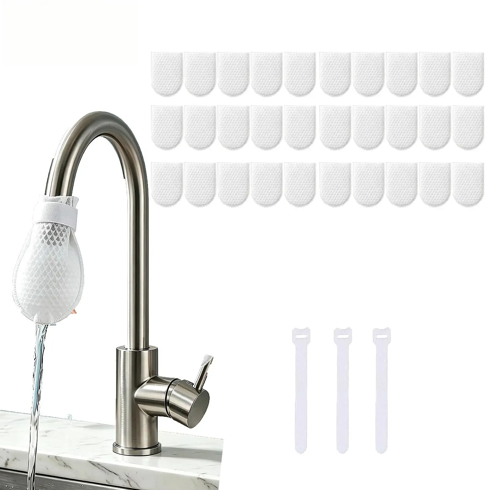 Faucet Filter Cotton Tap Water Filter Bag Faucet Anti Splash Tap Purifier Bag Kitchen Thickened Washable Sediment Filtration Bag view 5