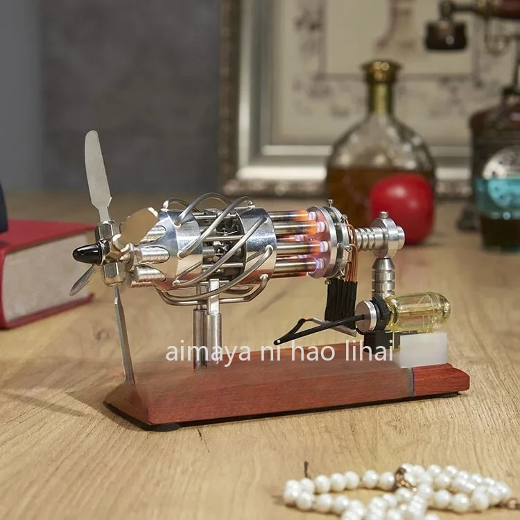 

Модель двигателя Стирлинга с 16 шайбами, двигатель внутреннего сгорания, обучающая физическая игрушка, новинка, креативный технологический подарок