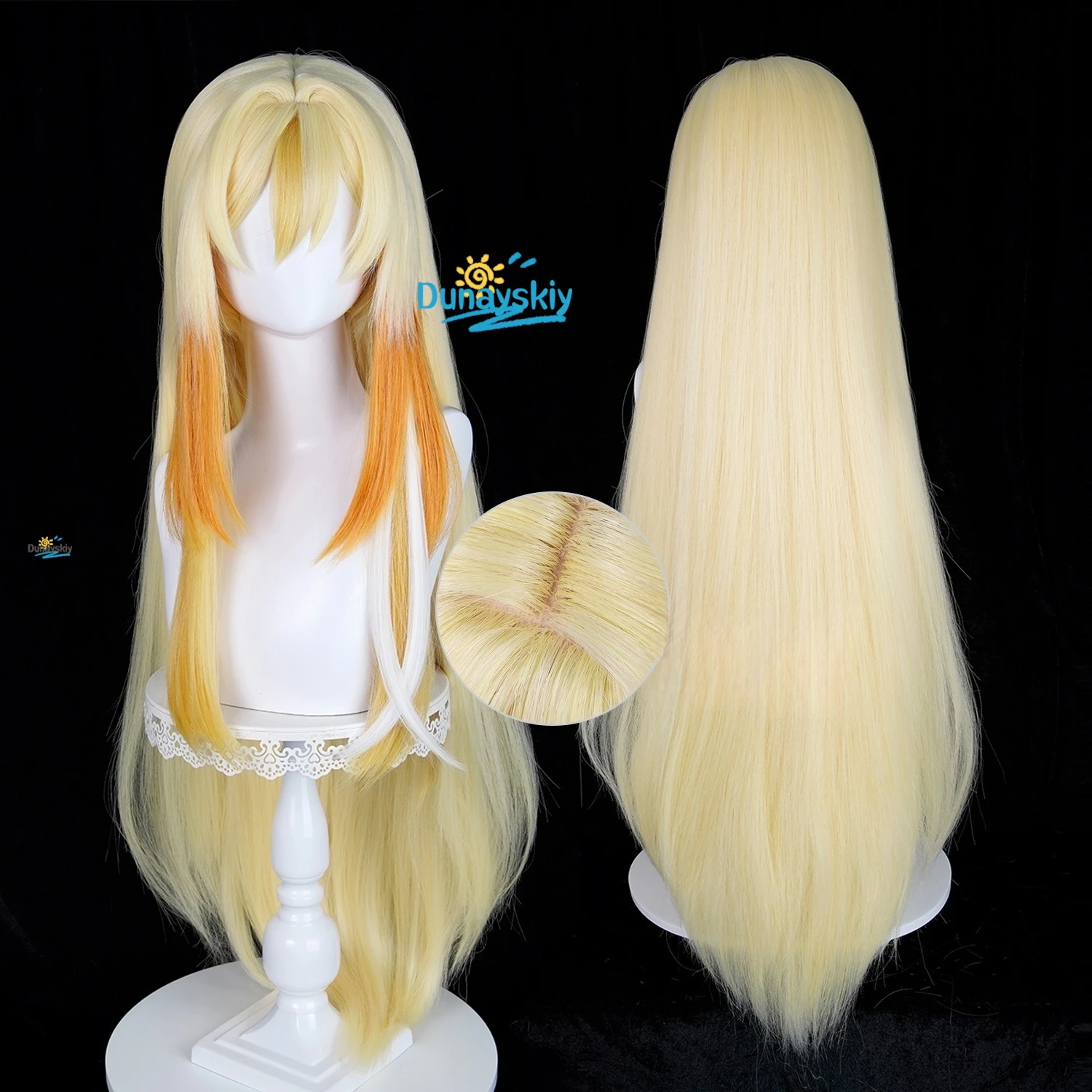 Rhinedottir Genshin تأثير شعر مستعار تأثيري ظلال المبادئ السماوية الشعر النساء الرجال هالوين الدعائم الطرف التبعي