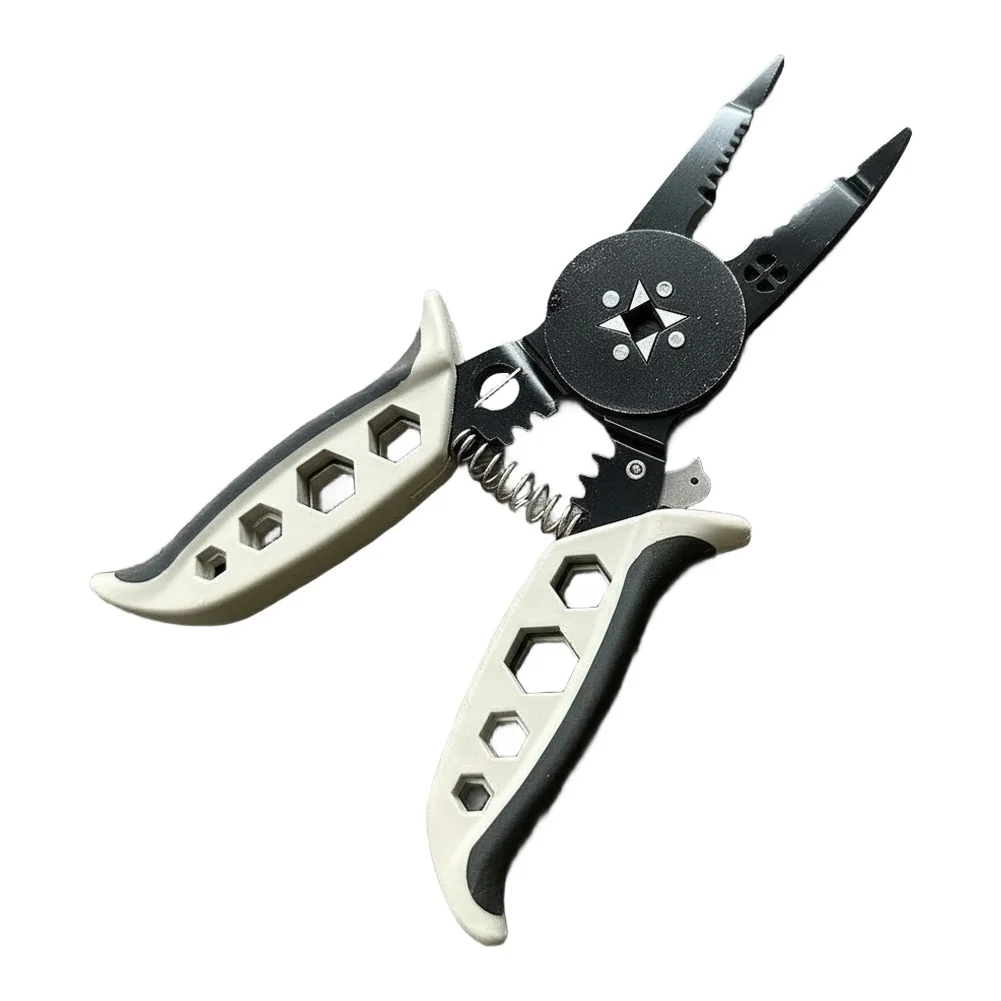 أداة تعرية الأسلاك الكهربائية الاحترافية متعددة الوظائف مع آلية السقاطة وقبضة مريحة ومفتاح ربط سداسي مدمج لسهولة الاستخدام #4