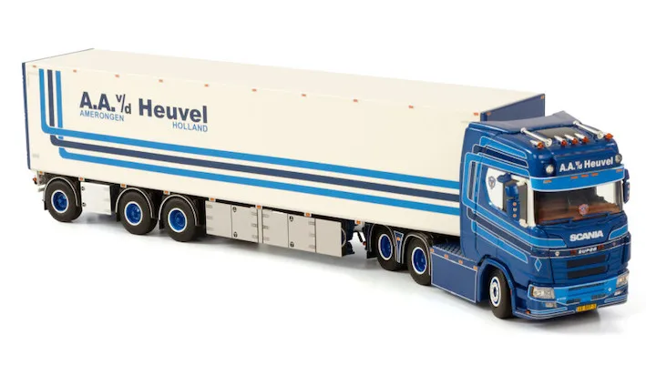 WSI 1:50 Scale Sca-nia CS20H 6X2 Tractor,40 Foot Transport Container Delivery Truck Vehicle Diecast Toy Model,01-3775