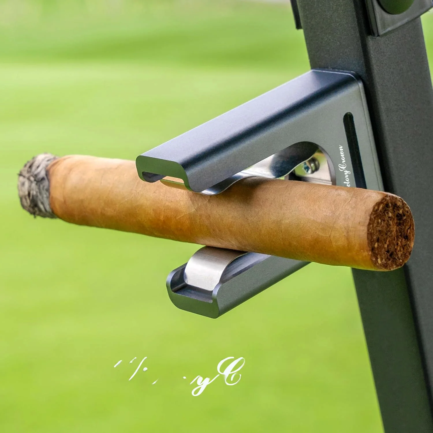 

Portable Golf Ball Cigar Holder Outdoor Magnetic Smoke Tube Stand Convenient Carry Knife Cigar Accessories