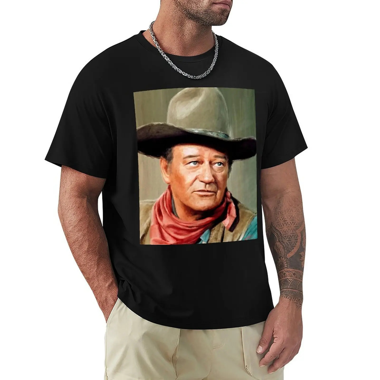 

Celebrity John Wayne - The Duke T-Shirt gifts for boyfriend plain mens graphic t-shirts funny