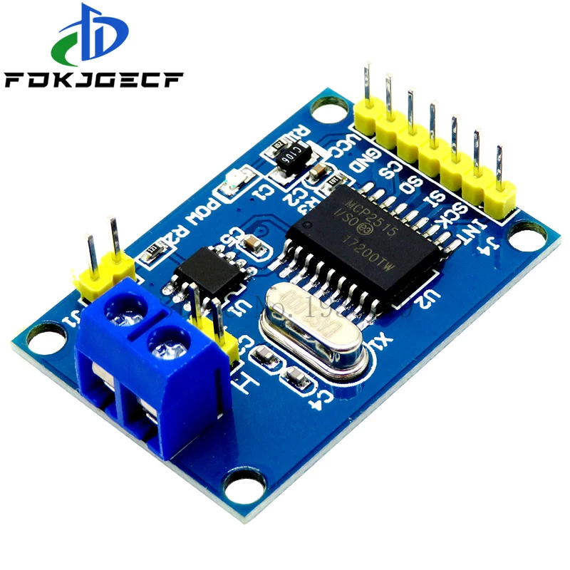 MCP2515 CAN Bus Driver Module Board TJA1050 Receiver SPI For 51 MCU ARM Controller Interface Module For Arduino DIY Kit