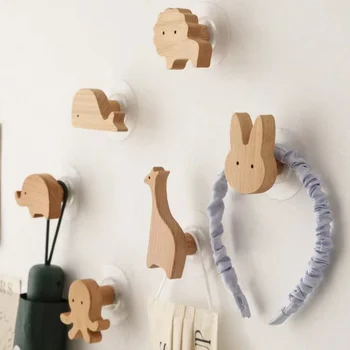 Wooden Animal Wall Hooks 1