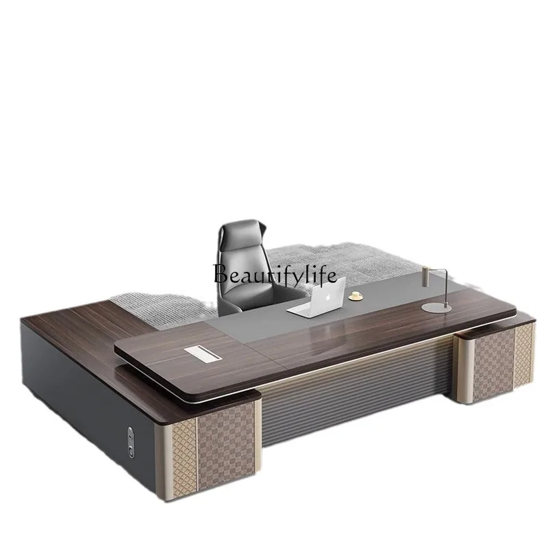 

High-end modern light luxury office desk