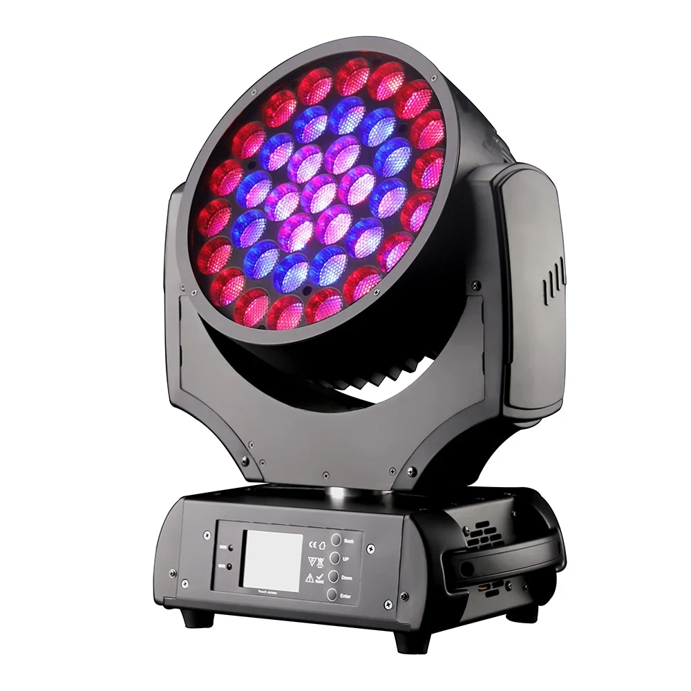 

2025 hot sale RTF Robin 600 37pcs 15w 4in1 Zoom Led Light Dj Disco Party Effect Light Wash Wall Moving Head Stage Light
