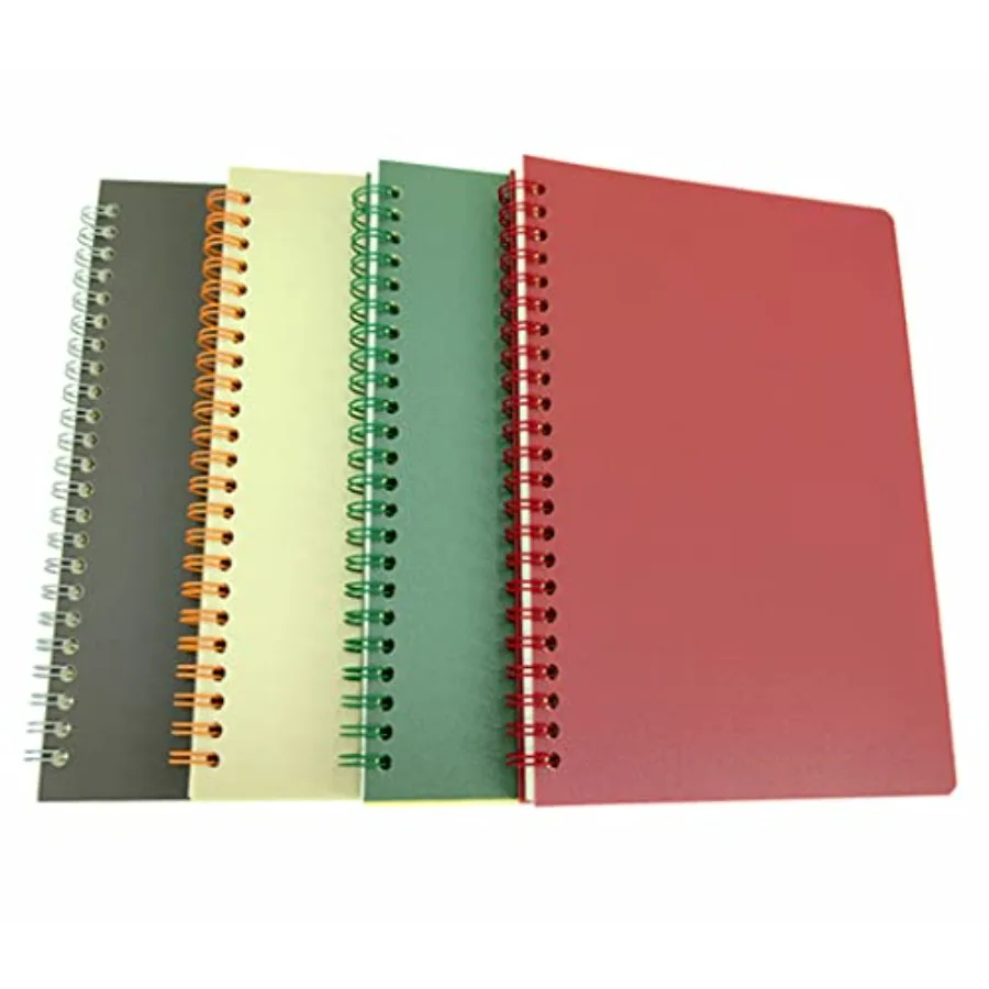 A5 Spiral Notebook Plastic Hardcover Sketch Book