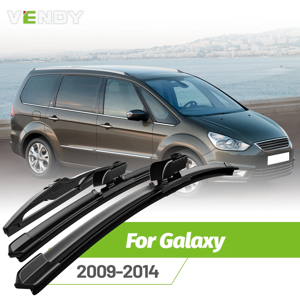 

Front & Rear Wiper Blades Set For Ford Galaxy MK3 2009-2014 Windshield Windscreen Window Rain Brushes 30"+26"+14"