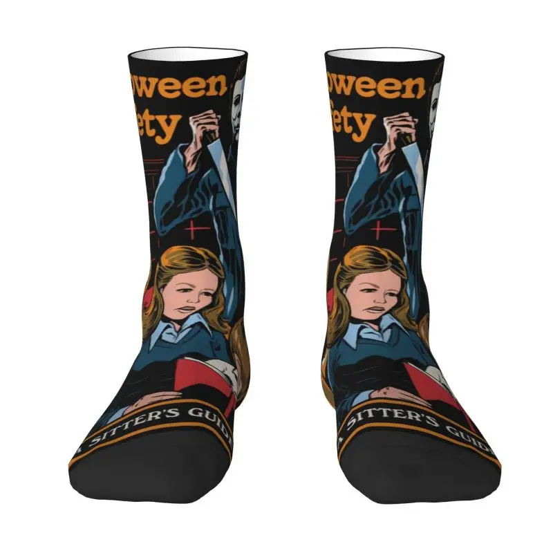 

Cool Men's Horror Movie Halloween Michael Myers Dress Socks Unisex Warm Breathbale 3D Printed Crew Socks