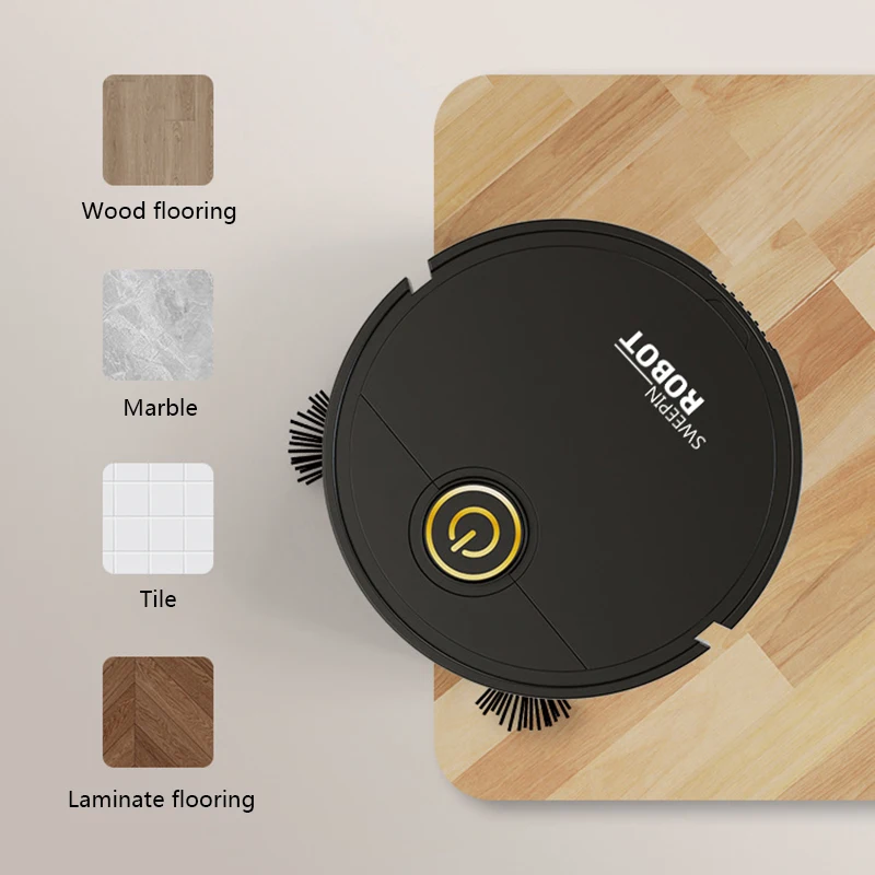 Xiaomi 3-in-1 Smart Sweeping Robot Vacuum Mop 6000pa Strong Suction Washable Mop For Pet Hair Hard Floor Ideal Home Kitchen Room