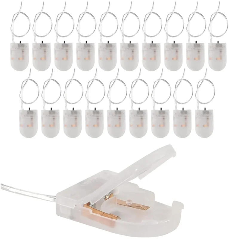 25 Stück Batteriehalter, Knopfzellenhalter, 1 x 3 V CR2032-Batteriehalter, Knopfbatteriehalter mit Line-On-Off-Schalter