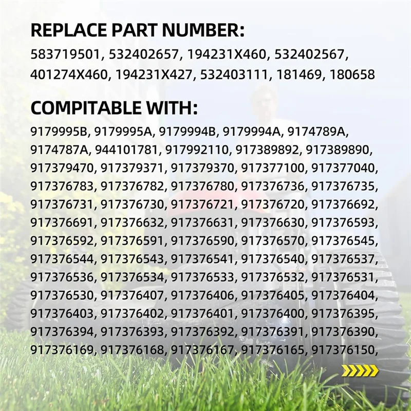 

A88Z 583719501 194231X460 Front Drive Wheels, 8 Inch Wheels Fit For Craftsman & HU Self Propelled Lawn Mower 2Pcs