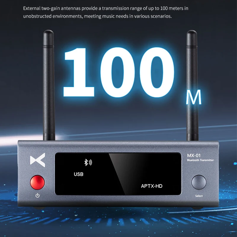XDUOO MX-01 Bluetooth オーディオ トランスミッター アダプター MX01 バージョン 5.3 APTXAD、APTX、APTX HD、AAC TV コンピューター CD プレーヤーをサポート