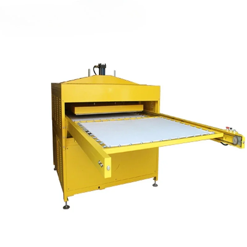 100 * 120Cm automatic heat transfer machine, hydraulic double station large area hot stamping, banner advertising hot stamping
