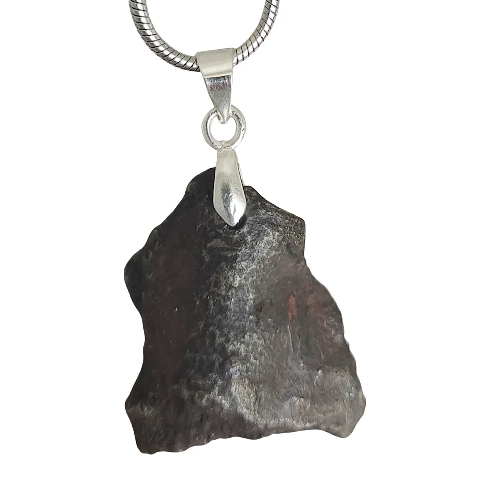 

Camille Iron Meteorite Pendant Gebel Kamil Natural Iron Meteorite Specimen Collection - CD114