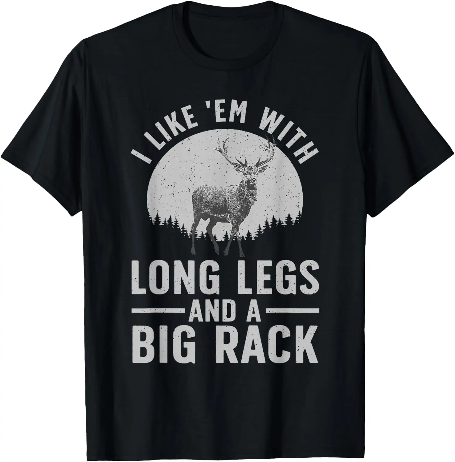 Cool Deer Art For Men Women Hunting Wildlife Hunter T-Shirt 100% Cotton Trendy Y2K Short-Sleeve Tee-Soft, Quick-Drying,