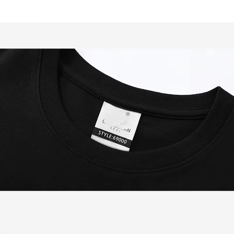 Free LOGO Women and men Custom Image T Shirts 100% Cotton Plus Size 6XL 2025 Summer Casual Short Sleeve T-Shirt Top High Quality
