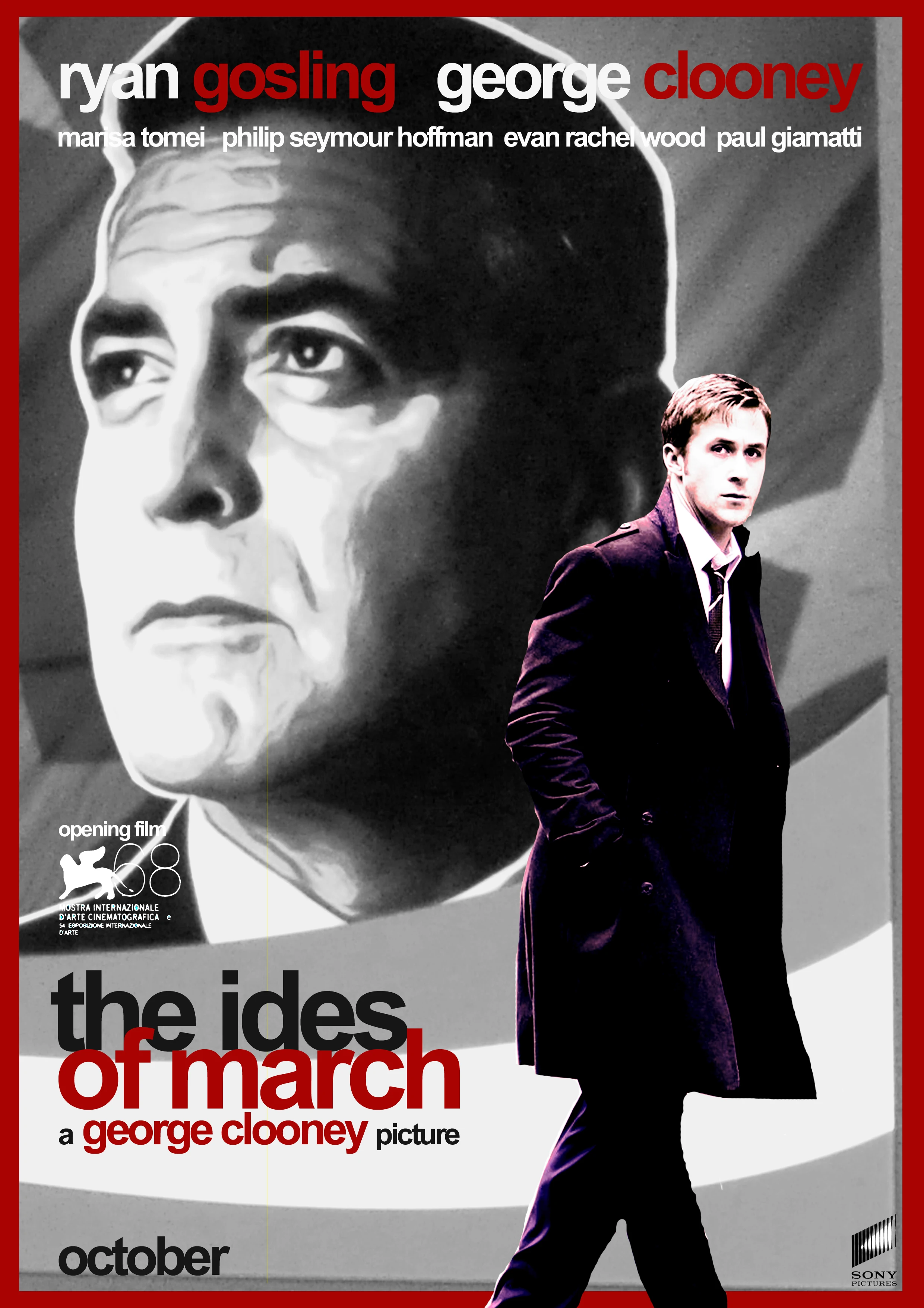 Hot Rare Movie The Ides of March (2011) Art SILK POSTER Wall Art Home Decorative painting