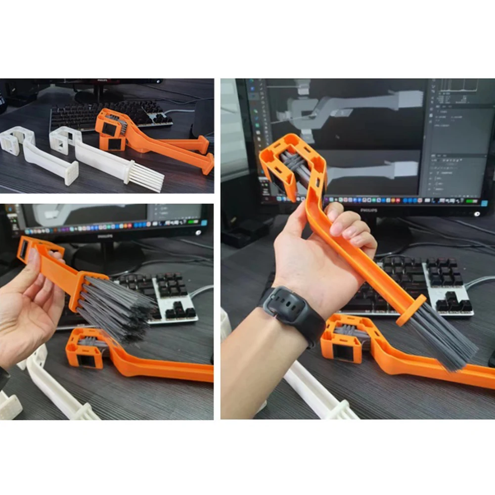 Bicycle Chain Clean Brush Double Head Motorcycle Chain Cleaning Brush Multifunction Portable for Motorcycle Bicycle