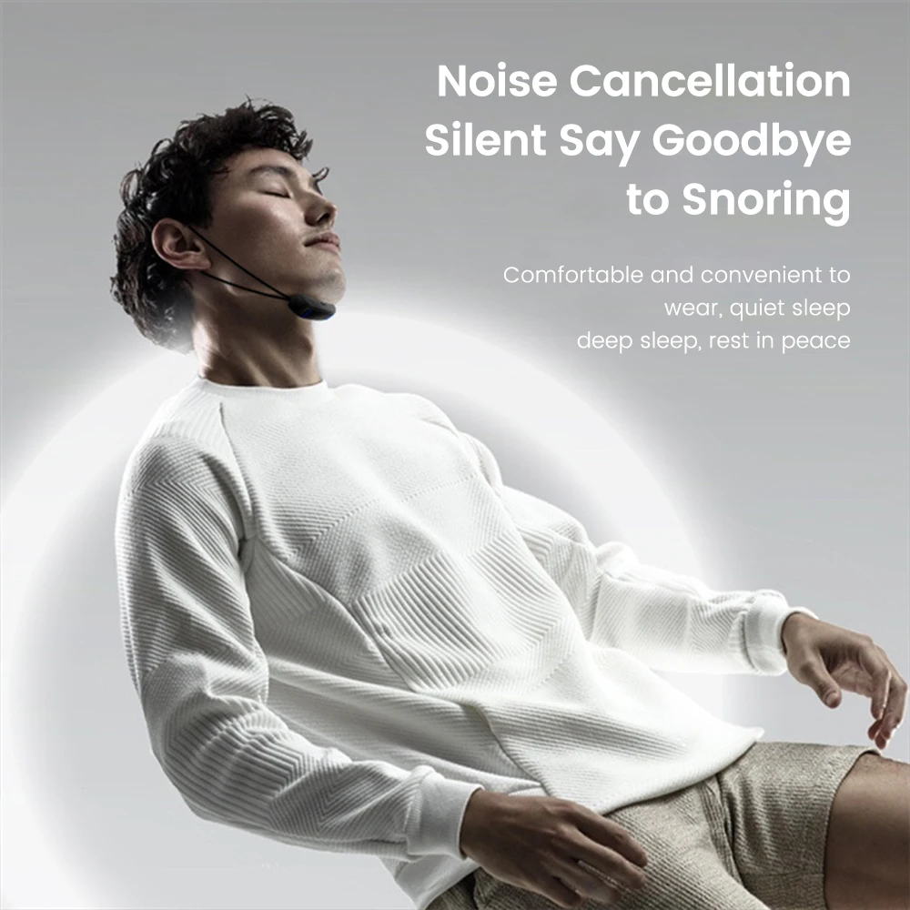 Smart Anti Snoring Device Pulse Snoring Corrector Sleep Aid Stop Snore Portable Noise Reduction Anti-snoring Man Prevention