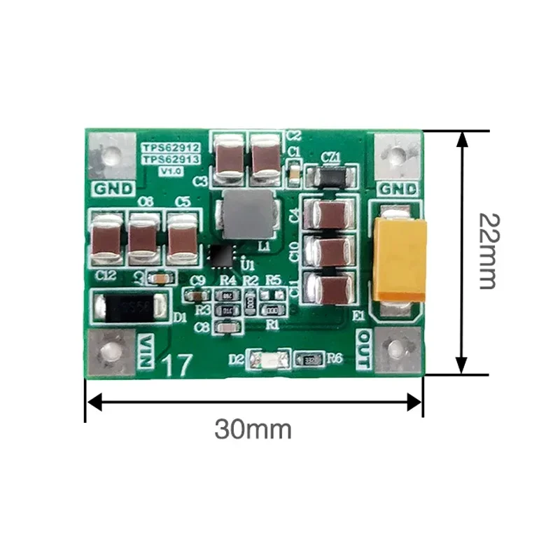 TPS62913 DC-DC Buck Converter 3V-17V to 1V-5.5V Step Down Module 3A 15W High Efficiency Low Ripple Power Supply