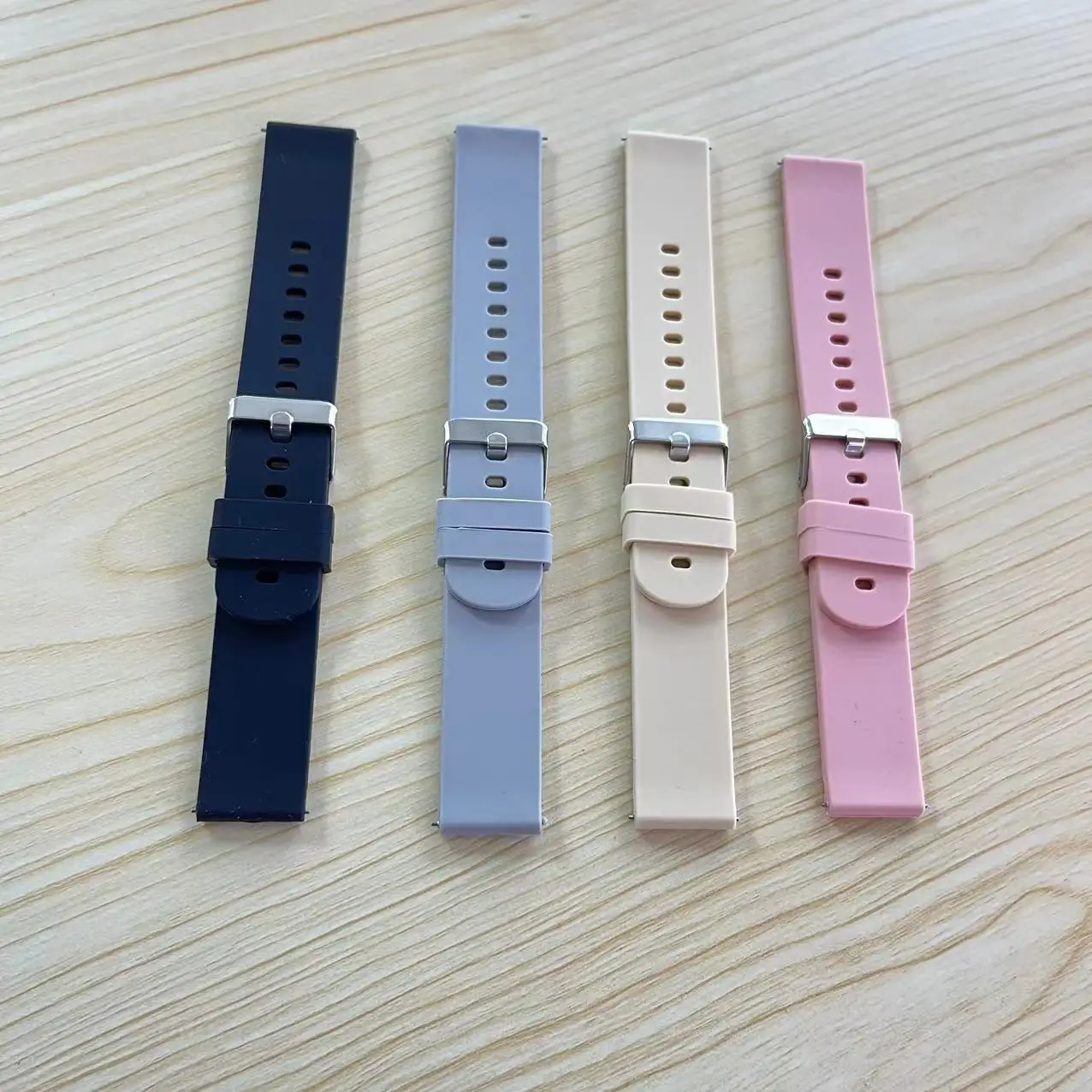 Original 20mm WatchBand Silicone Fashion Multi Color Steel Strip For Q13 Y13 Y20 Waterproof Smart Watch Strap Women Men