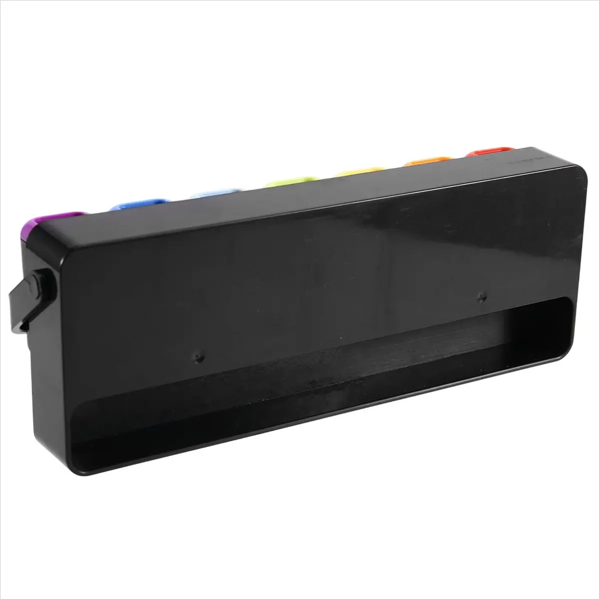 belong Weekly Pill Organizer - One Time A Day, Portable Pill Box for Vitamins Fish Oil/Supplements Medication Reminder Black